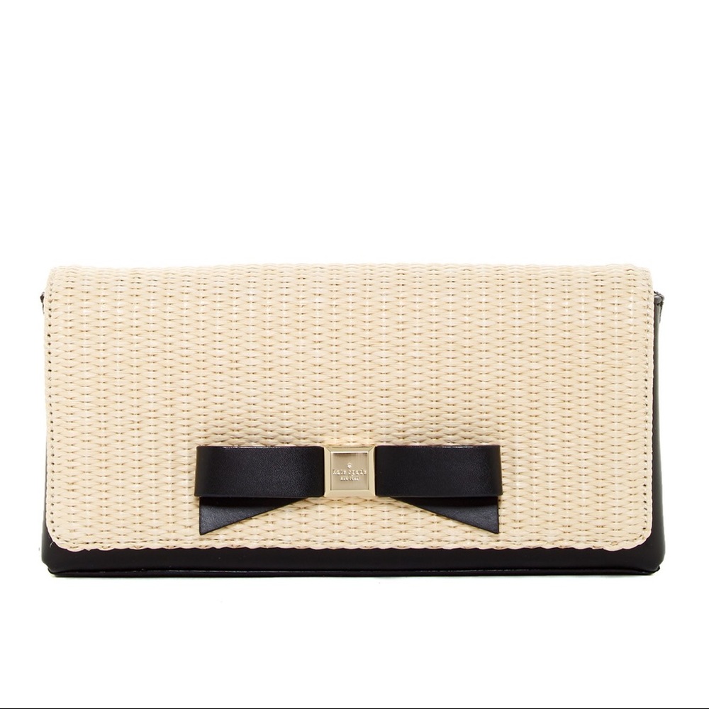Kate Spade Montfort Park Straw Keira Clutch